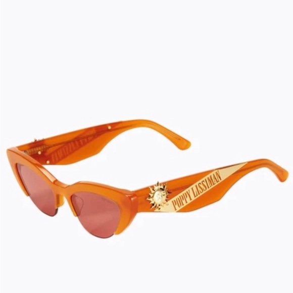 NEW Poppy Lissiman designer Solstice amber cateye sunglasses. - Picture 6 of 11